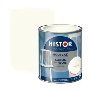 Histor Perfect Finish houtlak hoogglans RAL 9003 wit 750 ml