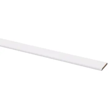 Afdeklijst MDF wit folie 4x30 mm 260 cm