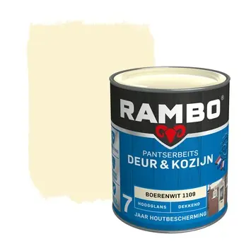 Rambo Pantserbeits Deur & Kozijn hoogglans dekkend boerenwit 750 ml