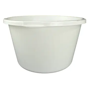 Stuckuip rond 40 liter wit