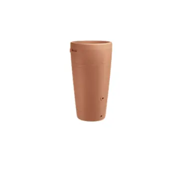 Waterform regenton Tube 230L terracotta kunststof 59,3x109,5 cm inclusief plantenbak