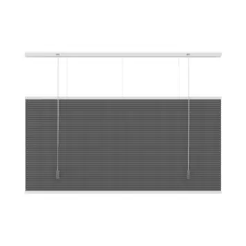 KARWEI dubbel plisségordijn lichtdoorlatend antraciet (kleurnr. 6003) 120x180 cm (bxh)