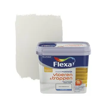 Flexa Mooi Makkelijk vloeren & trappen zijdeglans gebroken wit 750 ml