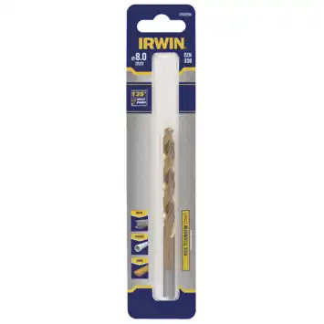 IRWIN titanium metaalboor dikte Ø 8 mm werklengte 75 mm