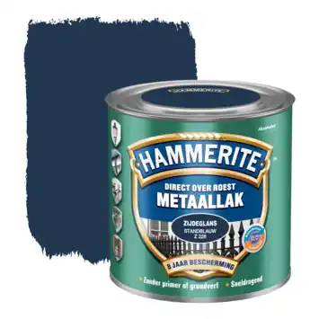 Hammerite Direct over Roest metaallak zijdeglans standblauw 250 ml