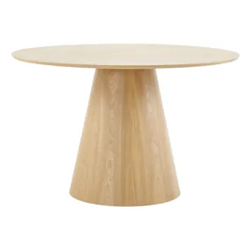 KARWEI eettafel Ivar naturel MDF hout Ø 120 cm