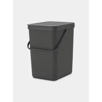 Brabantia afvalemmer Sort & Go 25L grijs