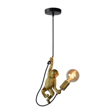 Lucide hanglamp Extravaganza Chimp zwart Ø17,6 cm