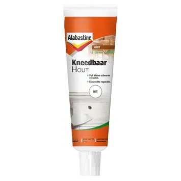 Alabastine kneedbaar hout 75 g wit