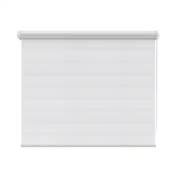 KARWEI duo rolgordijn lichtdoorlatend wit (kleurnr. 4500) 100x160 cm (bxh)