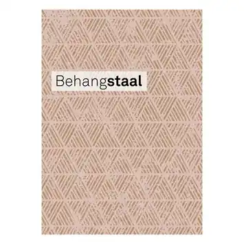 Behangstaal vliesbehang driehoek luxe rose goud (dessin 105159)