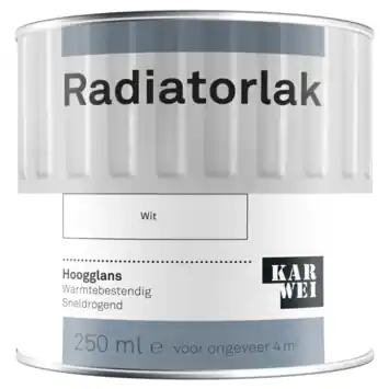 Karwei radiatorlak hoogglans wit 250 ml