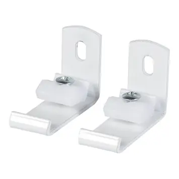 3,5 cm wandsteun gordijnrail Endless wit 2 stuks