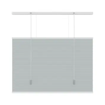 KARWEI dubbel plisségordijn lichtdoorlatend grijs (kleurnr. 6006) 100x220 cm (bxh)