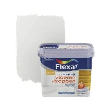 Flexa Mooi Makkelijk vloeren & trappen zijdeglans wit 750 ml
