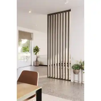 Roomdivider complete set grijs eiken 260x100cm