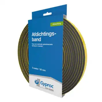 Gyproc afdichtingsband 8 x 20 mm okergeel 5 meter