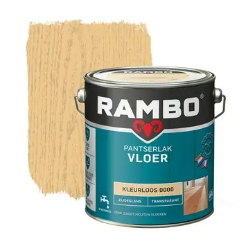 Rambo Pantserlak vloer zijdeglans transparant kleurloos 2,5 liter