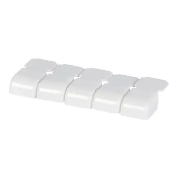 Plafondsteun gordijnrail Endless wit 5 stuks