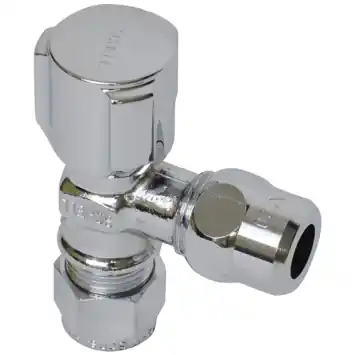 Schell Hoekstopkraan Knel 12x10mm Chroom KIWA