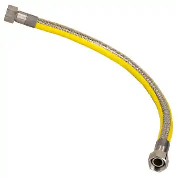 Sanivesk Flexibele Gasslangset RVS M24x1,5 RVS 75cm