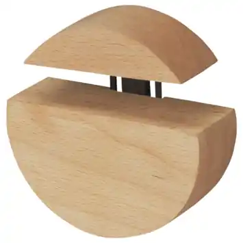 Duraline clip rond hout