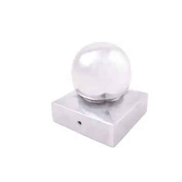 Afdekkap paalbol tuinpaal aluminium 7x7 cm