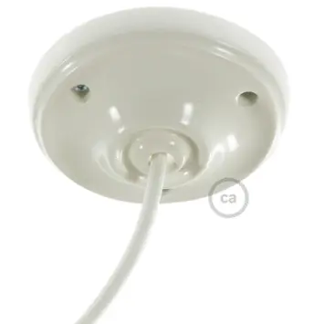 Plafondplaat porselein wit 10,5cm