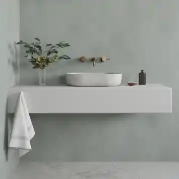 Wand/douche paneel kunststof Allora 260 x 90 cm licht grijs dikte 4 mm 2,34 m²