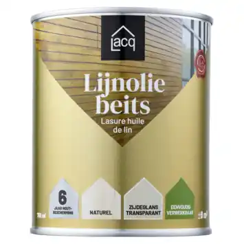Lacq Lijnolie beits transparant naturel 750 ml