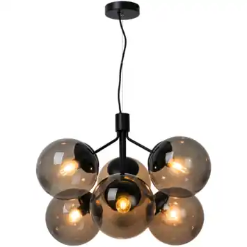 Nordlux hanglamp Ivana 6-spot zwart