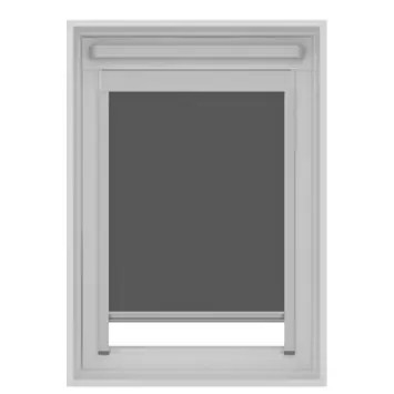 KARWEI dakraam rolgordijn verduisterend antraciet (kleurnr. 7034) t.b.v.VELUX® dakraam MK08