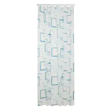 Sealskin Douchegordijn Retro Blue 180x200 cm