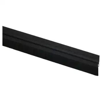 Handson zelfklevende aluminium tochtstrip met borstel 93 cm zwart
