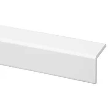 Hoeklat grenen wit gelakt 34x34mm 270cm