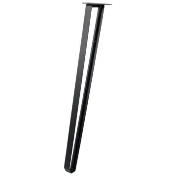 Duraline tafelpoot staal 72 cm zwart