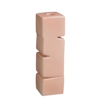 Kandelaar Theo-Bert Pot terra 7,5 x 7,5 x 25 cm
