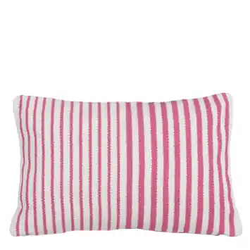 Sierkussen streep roze - l55xb35xh10cm