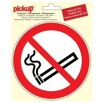 Pickup pictogram verboden te roken Ø 15 cm