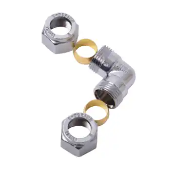 Sanivesk Knel Knie 12x12mm Chroom