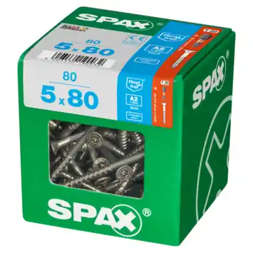 Spax schroef T-Star Plus roestvast 5x80 mm 80 stuks