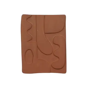 Muurdecoratie terra - l18,5xb24xh1,5cm