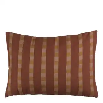 Kussen streep donker bruin - l70xb50xh10cm