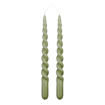 Twist dinerkaars donker groen 2 stuks - h29xd2,2cm