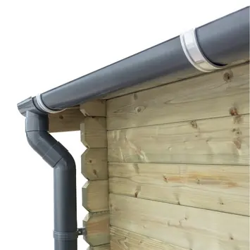 Dakgoot tuinhuis kunststof Ø 10 cm x 300 cm enkel