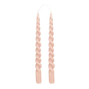 Twist dinerkaars roze 2 stuks - h29xd2,2cm