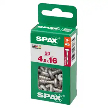 Spax schroef bolkop wirox 4,5x16 mm 20 stuks