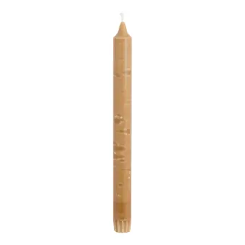 Dinerkaars stearine bruin - h25xd2,2cm