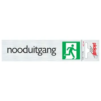 Pickup route nooduitgang 165x44 mm