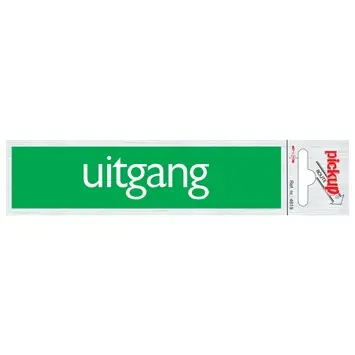Pickup route uitgang 165x44 mm